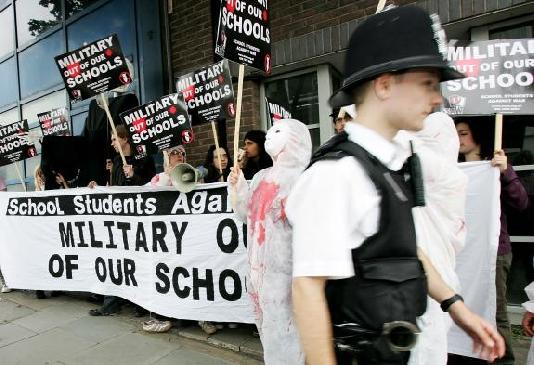 Military out of our schools!