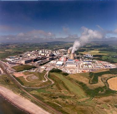 Aerial view of Sellafield.