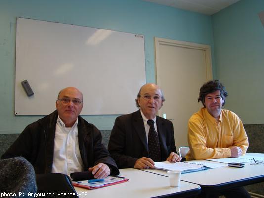 Jean Claude Rivalain (vice-président du PB) - Gérard Ollieric (président du PB) - Émile Granville (élu adjoint au maire de Redon)