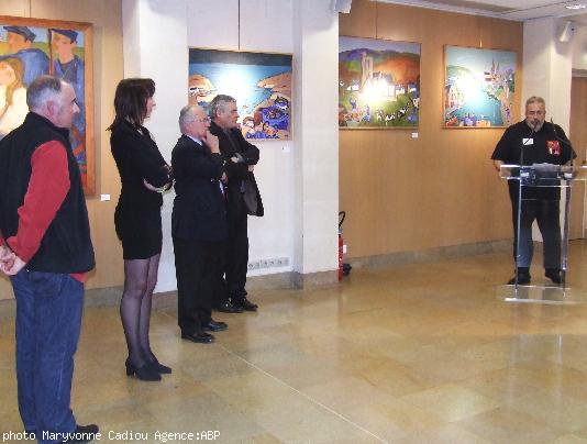 Après la visite de l'exposition. Yann-Ber Le Bihan.