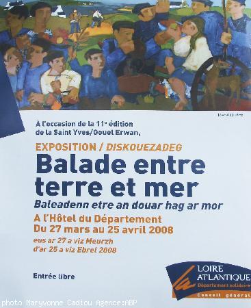 L'affiche avec la reproduction d'un tableau de René Quéré.