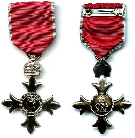 Médaille de l'Ordre de l'Empire britannique.