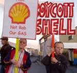 Child protesters of the Shell pipeline County Mayo.