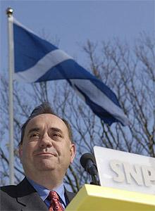 Alex Salmond  Premier Ministre d'Écosse et leader du SNP   parti national écossais.