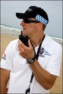 A Police Community Support Officer on patrol.