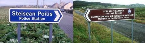 Road signs in Scottish Gaelic