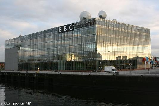 Le siège des services de la BBC pour l'Écosse à Glasgow  siège de BBC Alba et de la future BBC Scotland.