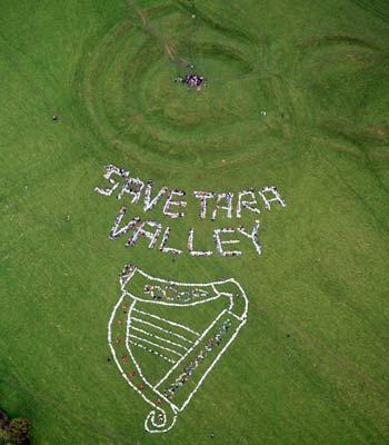 The Tara Harp  reproduced by demonstrators in the Tara/Skrine Valley