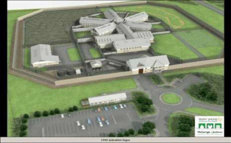 A vision of the new prison in Jurby  Isle of Man