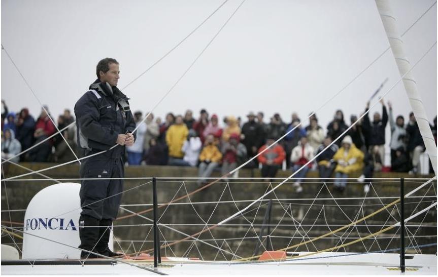 Michel Desjoyaux. Photo Jean-Marie Liot. Courtoisie vendeeglobe.org