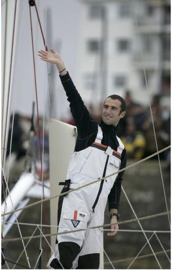 Armel Le Cleac'h. Photo Jean-Marie Liot. Courtoisie vendeeglobe.org