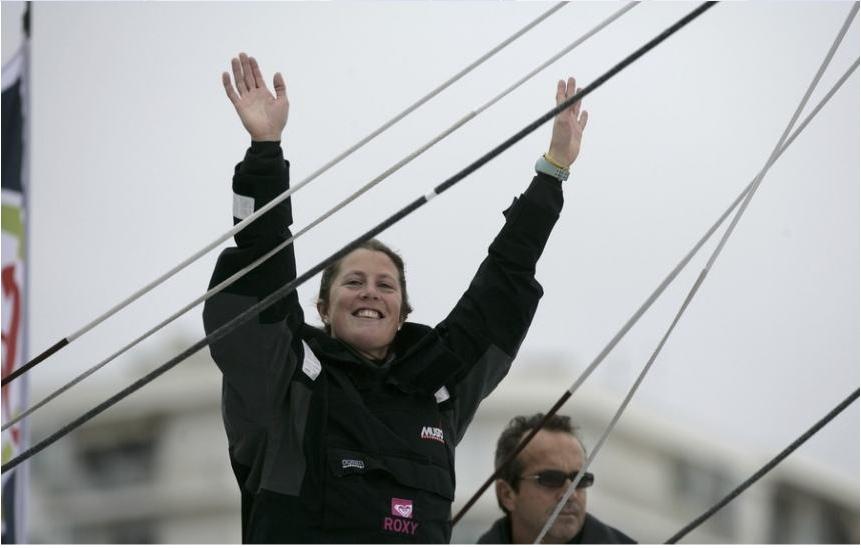 Samantha Davies. Photo Jean-Marie Liot. Courtoisie vendeeglobe.org