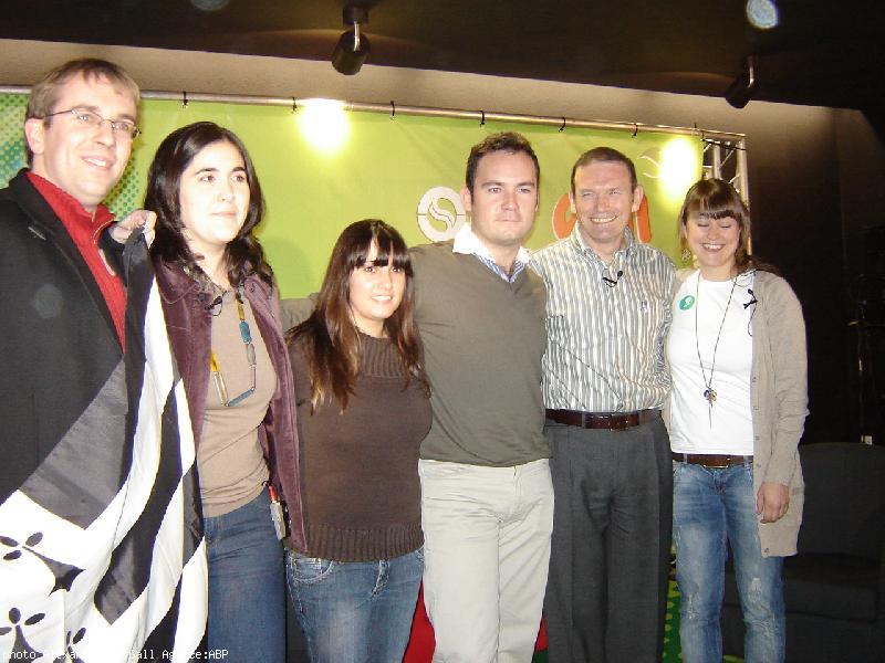 Avec les candidats d'EGI et les Catalans de CiU.