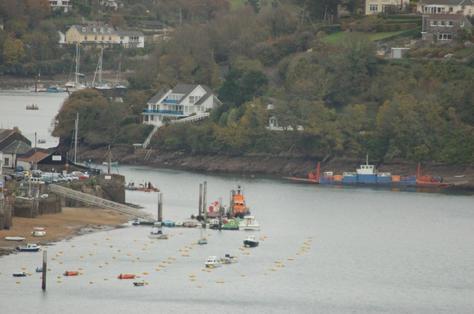 Fowey  Kernow/Cornwall  where some of the chemical kits were found washed up on beaches.