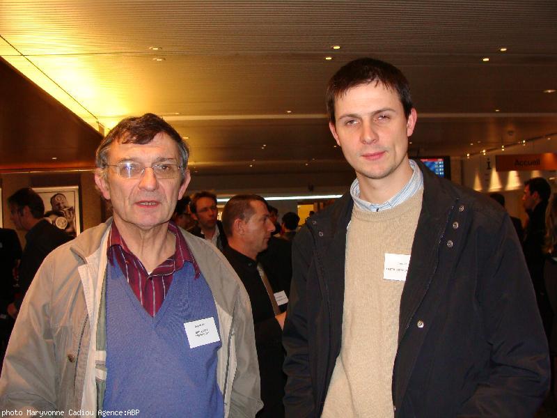 Guy Le Lay et son fils Loïc. Distillerie des Menhirs. Plomelin.