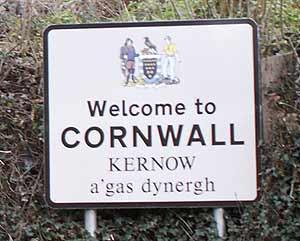 There are an increasing number of road signs in Cornwall (above) that are in English and Cornish