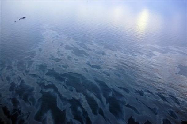 There are concerns that the oil spill could come ashore along the coasts of Wales and Ireland.