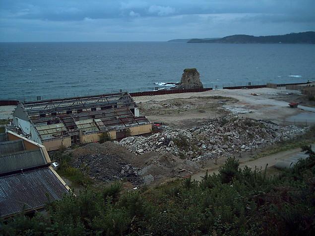 Some of the mess that Ampersond developers have left behind on Carlyon Bay beach.