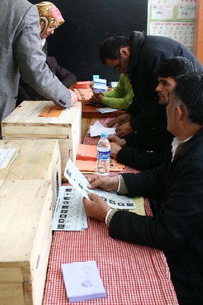 Bureau de vote à Hakkari.