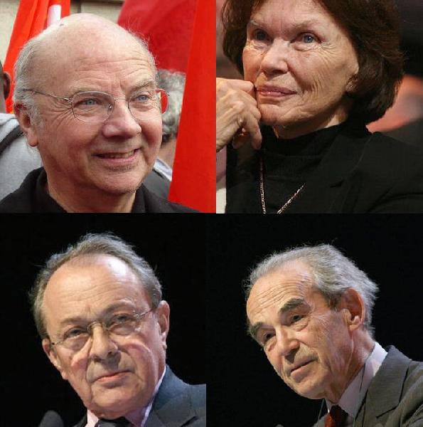 Jacques Gaillot  Danielle Mitterrand  Michel 
Rocard  Robert Badinter