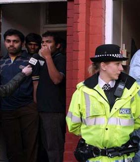 After a police raid in the UK