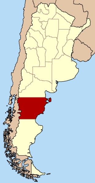 Province of Chubut  Argentina (marked on map above) image: wikipedia.