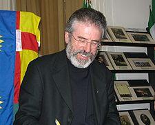 Gerry Adams (above)  President of Sinn Fein (photo: wikipedia)