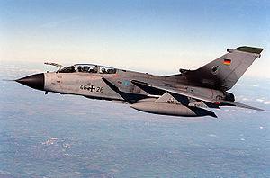 A RAF Tornado  similar to the one pictured above  crashed in a low flying incident in Scotland last week (photo: wikipedia)