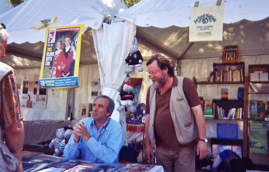 Toujours en dédicace pour son ouvrage consacré au whisky  sur le stand Ar Bed Keltiek du Quai du Livre de Lorient en compagnie de Gweltaz Ar Fur.