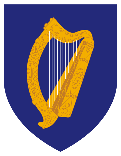 Irish Coat of Arms (above).