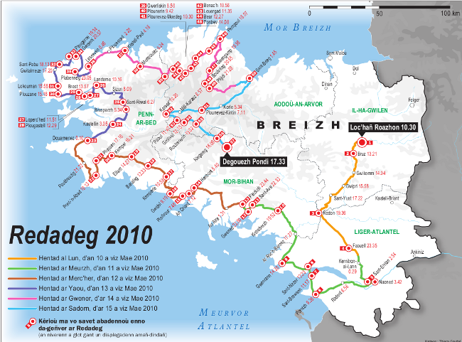 Carte du parcours 2010.