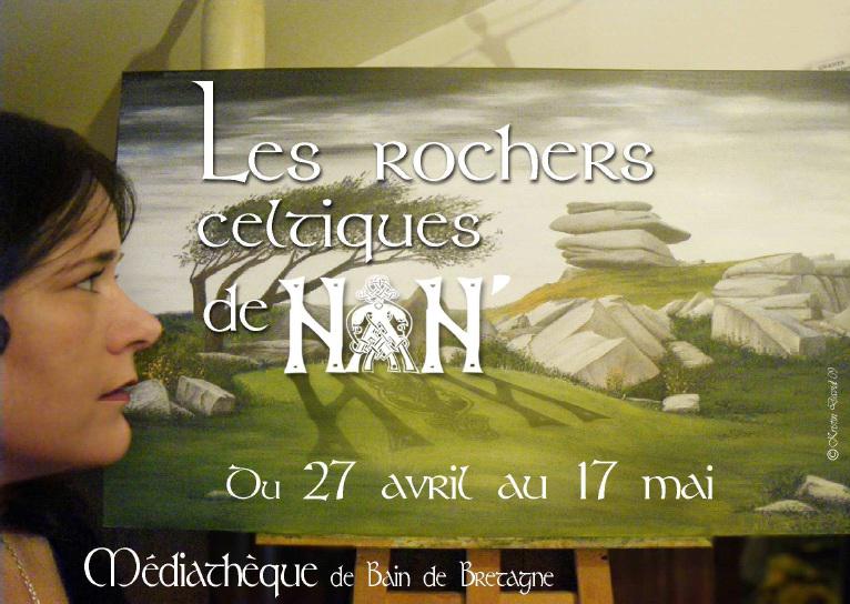 Affiche de Kristin David - membre de Poellgor an Tarv - sur un tableau de Nan' (en photo).