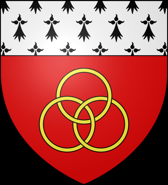 Blason herminé de la Ville de Saint-Herblain.