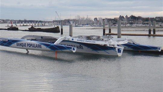 Le Maxi Trimaran à Lorient. Photo Team BP.