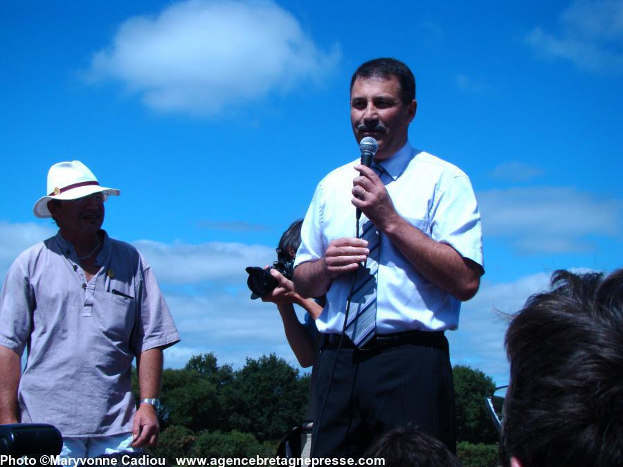 Gros plan sur le maire de Notre-Dame des Landes Jean-Paul Naud.