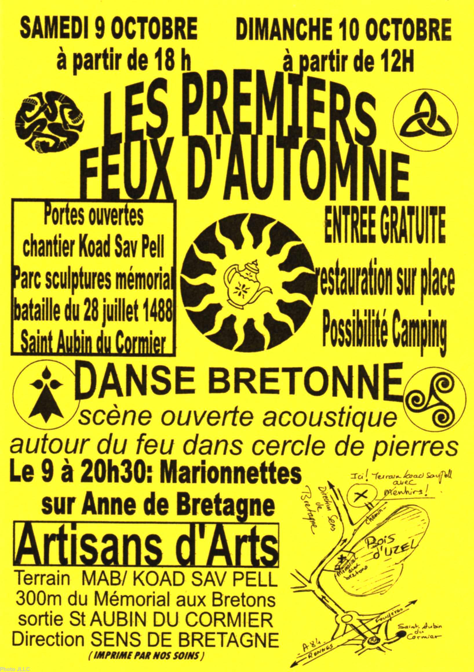 Affiche des Premiers Feux d'Automne 2010.