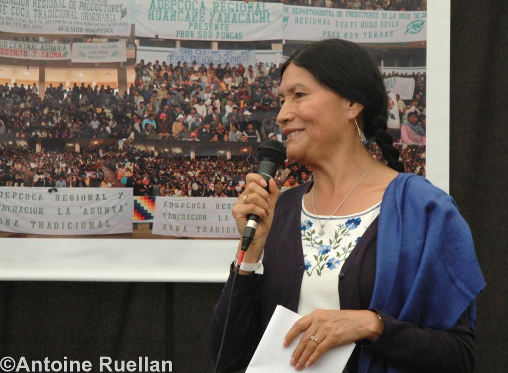 Luzmila Carpio  ambassadrice de l'Etat plurinational de Bolivie en France sera à Rennes et à Bain-de-Bretagne le 21 octobre pour une rencontre avec le public.