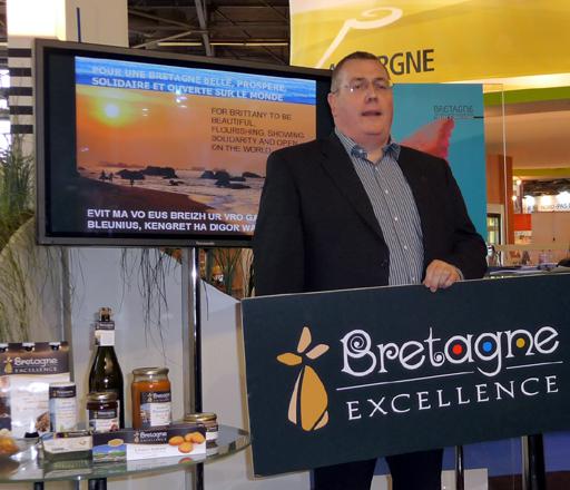 Le président de Produit en Bretagne Jakez Bernard porte à bout de bras Bretagne Excellence.