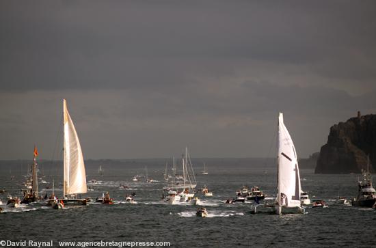 Passage de bouée au large du cap Fréhel