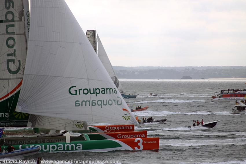 Franck Cammas sur Groupama 3