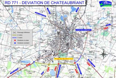 Déviation sud de Châteaubriant.