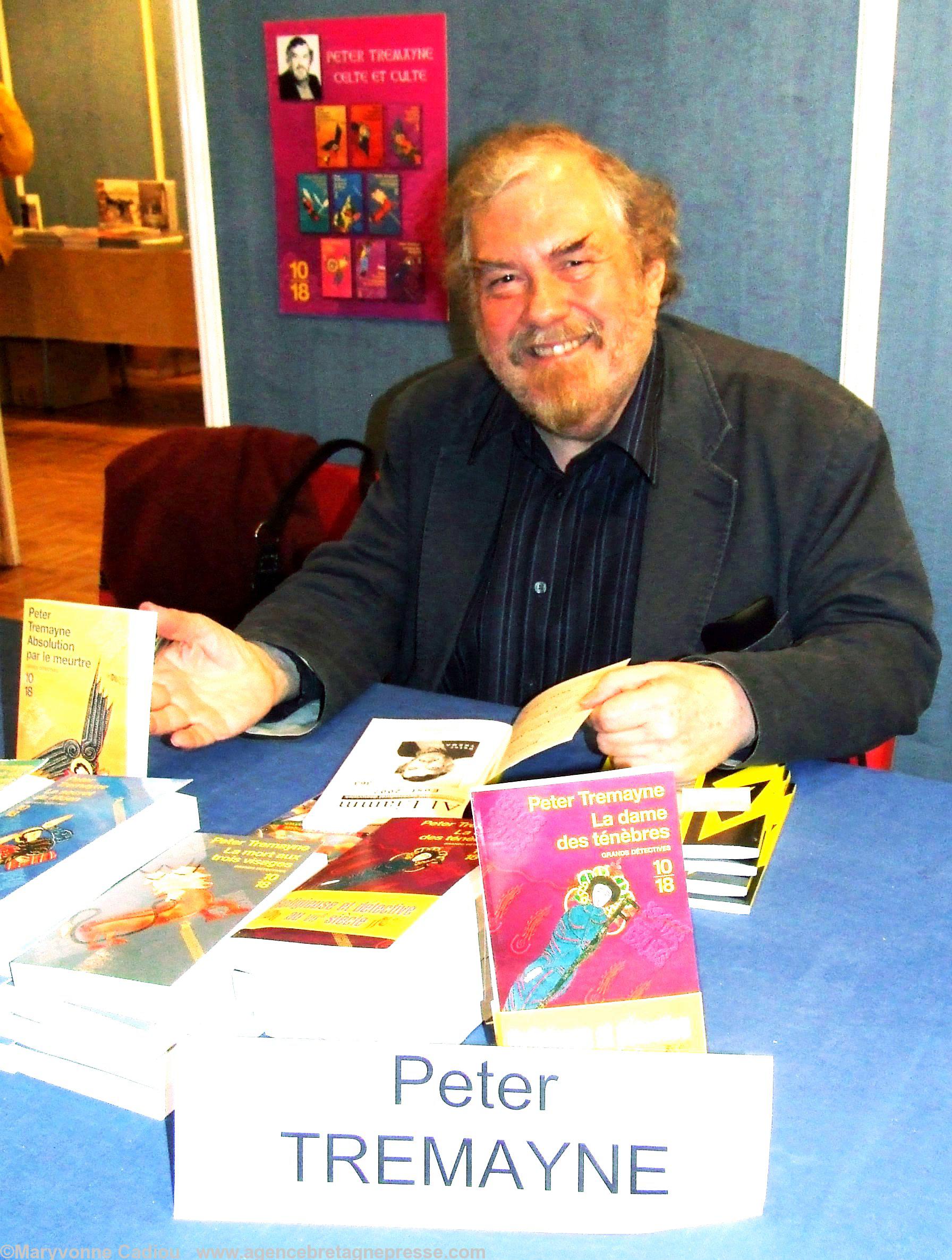 Peter Tremayne - nom de plume de Peter Berresford Ellis - au Festival du livre en Bretagne de Guérande en 2007.