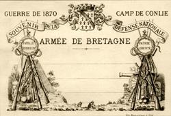 Carte postale du camp de Conlie