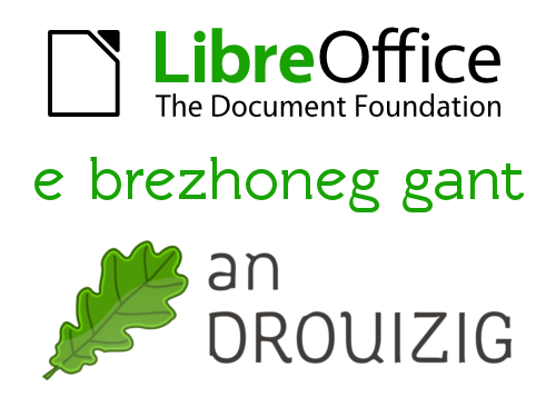 LibreOffice in breton language by an Drouizig