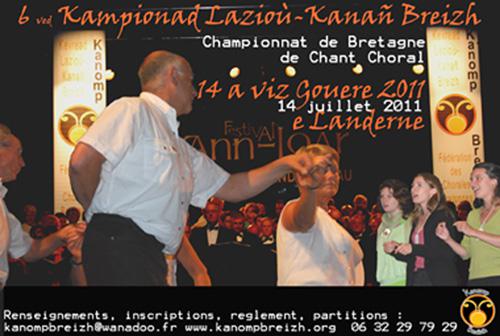 visuel du championnat de Bretagne de Chant Choral 2011