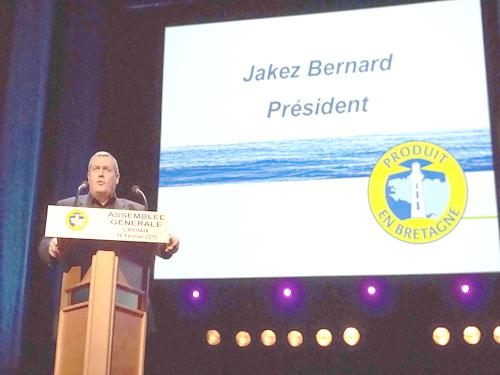 Jakez Bernard  prezidant Produit en Bretagne