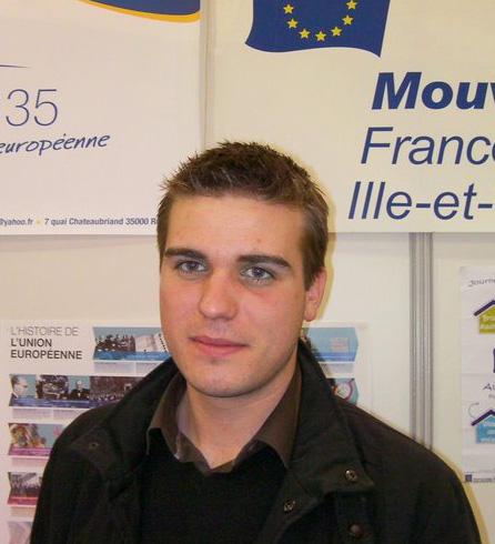 Julien Destremont  le nouveau Président des Jeunes Démocrates de Bretagne.