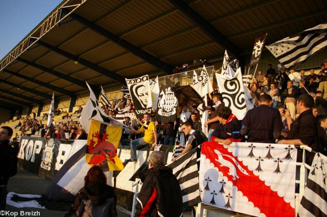 Le Kop Breizh lors du match Bretagne-Congo (2008)