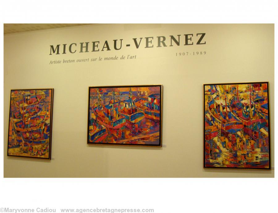 Micheau-Vernez  artiste breton ouvert sur le monde de l’art. Accueil de l’exposition.