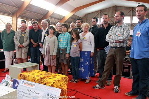 Les lauréats du prix du livre insulaire d'Ouessant.